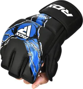 Рукавички MMA RDX GRAPPLING GLOVES NEW AURA F17 чорно-сині GGR-F17BU
