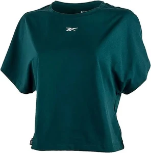 Жіноча футболка Reebok TS Vector COTTON T зелена GI6747