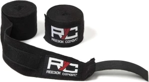 Бинты боксерские Reebok COMBAT HAND WRAPS черные (457,2 см) RSCB-11158