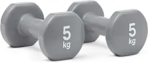 Гантелі Reebok DUMBBELLS сірі (2 х 5,0 кг) RAWT-16155