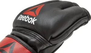 Рукавички для ММА Reebok MMA GLOVES LEATHER чорно-червоні M RSCB-10320RDBK