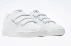 Кроссовки детские Reebok COURT CLEAN HOOK & LOOP бело-серые 100233074