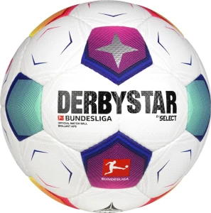 Футбольний м'яч Select DERBYSTAR Bundesliga Brillant APS v23 біло-синьо-фіолетовий Розмір 5 391598-634