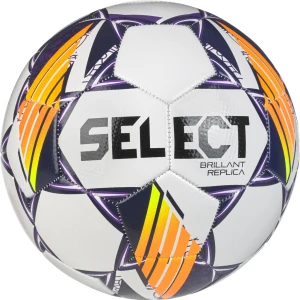 Футбольный мяч Select BRILLANT REPLICA V24 бело-фиолетово-оранжевый Размер 4 099488-096