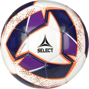 Футбольний м'яч Select CLASSIC V24 біло-фіолетово-жовтогарячий Розмір 5 099589-096