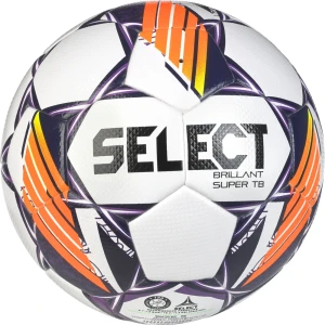 Футбольний м'яч Select BRILLANT SUPER TB V24 (FIFA QUALITY PRO APPROVED) біло-фіолетово-жовтогарячий Розмір 5 361598-009