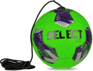 Футбольный мяч на резинке Select STREET KICKER V24 зелено-синий Размер 4 099487-527
