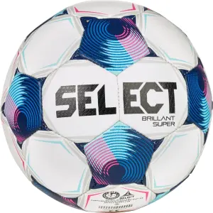 Сувенірний футбольний м'яч Select BRILLANT SUPER MINI V25 біло-синьо-рожевий 47 см 261477-002