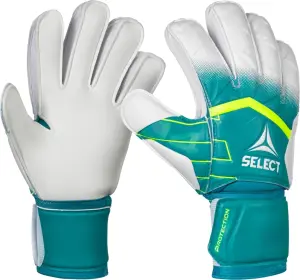 Вратарские перчатки детские Select 04 PROTECTION V26 зелено-лимонно-белые 601042-404