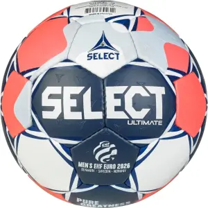 Гандбольний м'яч Select ULTIMATE EHF EURO MEN V26 біло-темно-синьо-червоний Розмір 2 351186-749