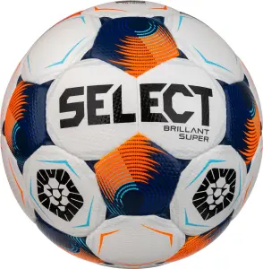Футбольний м'яч Select BRILLANT SUPER UKRAINE V25 біло-темно-синьо-жовтогарячий Розмір 5 361577-168