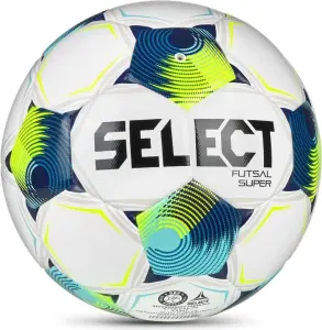 Футзальний м'яч Select FUTSAL SUPER DB (FIFA QUALITY PRO) V26 біло-темно-синьо-салатовий Розмір 4 361347-129