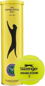 Набір м'ячів для тенісу Slazenger WIMBLEDON AC 4B жовтий (4 штуки) 340973