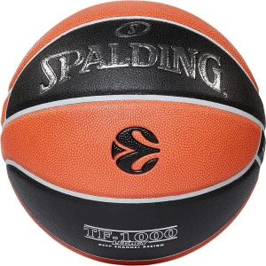 Баскетбольний м'яч Spalding Euroleague TF-1000 Legac оранжево-чорний Розмір 7 84004Z