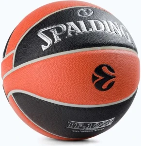 Баскетбольний м'яч Spalding Euroleague TF-1000 Legac оранжево-чорний Розмір 7 84004Z