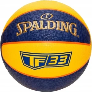 Баскетбольний м'яч Spalding TF-33 жовто-синій Розмір 6 84352Z