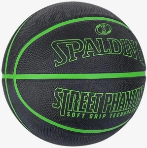 Баскетбольный мяч Spalding STREET PHANTOM черно-зеленый Размер 7 84384Z
