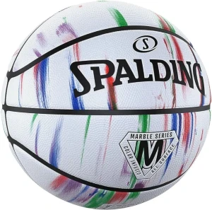 Баскетбольний м'яч Spalding MARBLE BALL біло-червоно-синій Розмір 7 84397Z