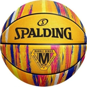 Баскетбольный мяч Spalding MARBLE BALL желтый Размер 7 84401Z