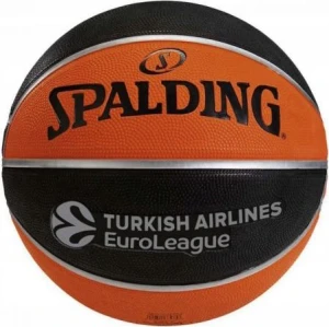 Баскетбольний м'яч Spalding EUROLEAGUE TF-150 оранжево-чорний Розмір 6 84507Z