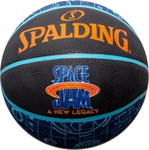 Баскетбольний м'яч Spalding SPACE JAM TUNE COURT чорно-синій Розмір 7 84560Z