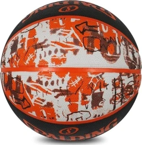 Баскетбольный мяч Spalding GRAFFITI BALL оранжевый Размер 7 84376Z