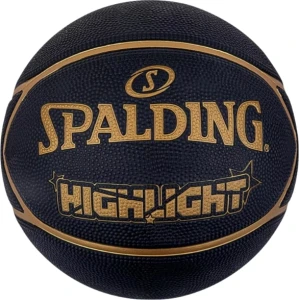 Баскетбольный мяч Spalding HIGHLIGHT черно-золотой Размер 7 84355Z