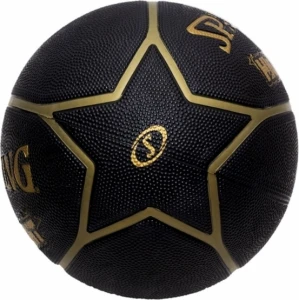 Баскетбольний м'яч Spalding HIGHLIGHT чорно-золотий Розмір 7 84355Z
