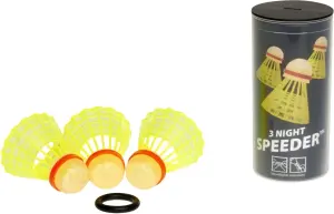 Набір воланів для швидкісного бадмінтону Speedminton TUBE NIGHT жовтий (3 штуки) 400224
