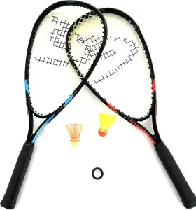Набір для швидкісного бадмінтону Speedminton START SET (2 ракетки, 2 волана, вітрозахисне кільце) чорний 400051C