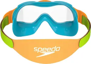 Окуляри для плавання дитячі Speedo SEA SQUAD MASK JU бірюзово-салатово-помаранчеві 8-0876314645