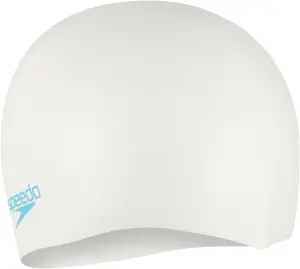 Шапочка для плавання дитяча Speedo PLAIN MOULDED SILICONE CAP JF/JM/JU біло-блакитна 8-7099017621