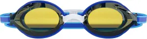 Окуляри для плавання дитячі Speedo JUNIOR VANQUISHER 3.0 MIRROR синьо-золотисто-білі 8-00475115334
