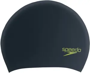 Шапочка для плавання дитяча Speedo LONG HAIR CAP JU чорно-салатова 8-12809F952