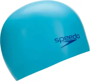Шапочка для плавання дитяча Speedo PLAIN MOULDED SILICONE CAP JU блакитно-темно-синя 8-709908420