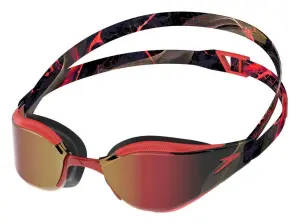 Окуляри для плавання Speedo FASTSKIN HYPER ELITE MIRROR чорно-червоні 8-12818007