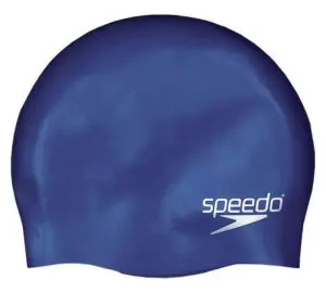 Шапочка для плавання дитяча Speedo PLAIN MOULDED SILICONE CAP JU синя 8-709900002
