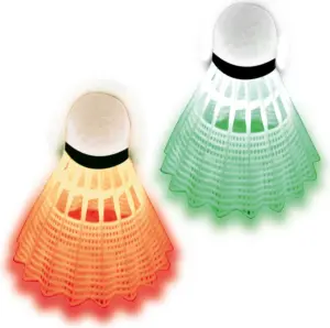 Набір воланів для бадмінтону Talbot BADMINTONBALL MAGIC NIGHT LED зелено-червоний (3 штуки) 479123