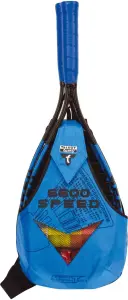 Набір для швидкісного бадмінтону Talbot SPEED BADMINTON SET SPEED 6600 (2 ракетки, 6 воланів, 8 конусів, чохол) чорно-синій 490116