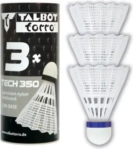 Набір воланів для бадмінтону Talbot TECH 350 SHUTTLE MEDIUM біло-синій (3 штуки) 479112