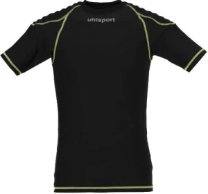 Термобелье футболка для вратаря Uhlsport PROTECTION UNDERWEAR SHORTSLEEVE черно-желтая 1005563 01