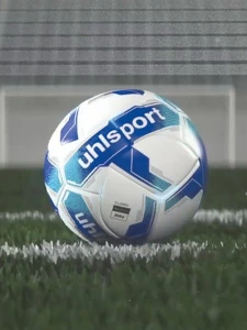 М'яч футбольний Uhlsport ATTACK ADDGLUE біло-синій 1001751 01 Розмір 4