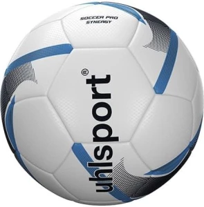 М'яч футбольний Uhlsport SOCCER PRO SYNERGY біло-синій 1001668 01 Розмір 4