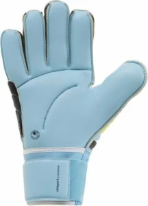 Вратарские перчатки Uhlsport ELIMINATOR ABSOLUTGRIP черно-желто-голубые 1000121 01