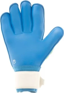 Вратарские перчатки Uhlsport ELIMINATOR AQUASOFT RF сине-бело-зеленые 1000545 01
