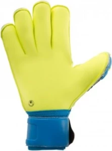 Вратарские перчатки Uhlsport ELIMINATOR SUPERSOFT ROLLFINGER сине-желто-черные 1000438 01