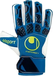 Вратарские перчатки Uhlsport HYPERACT STARTER SOFT сине-желто-белые 1011240 01