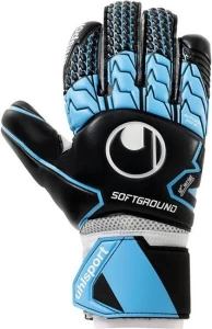 Воротарські рукавички Uhlsport SOFT HN COMP чорно-синьо-білі 1011099 01