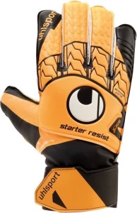 Воротарські рукавички Uhlsport STARTER RESIST оранжево-чорно-білі 1011079 01