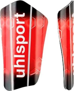 Щитки футбольные Uhlsport SUPER LITE PLUS красно-бело-черные 100680602